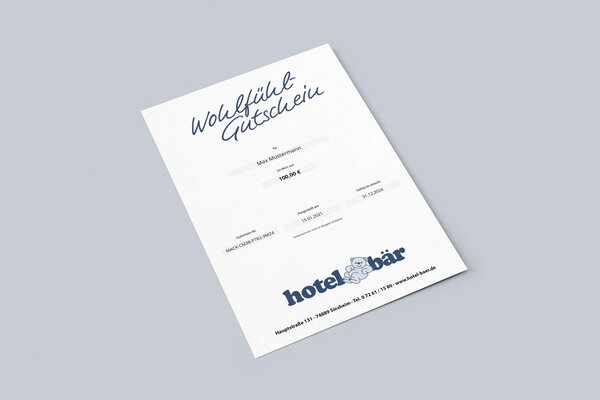 Gutschein Hotel Bär in Sinsheim